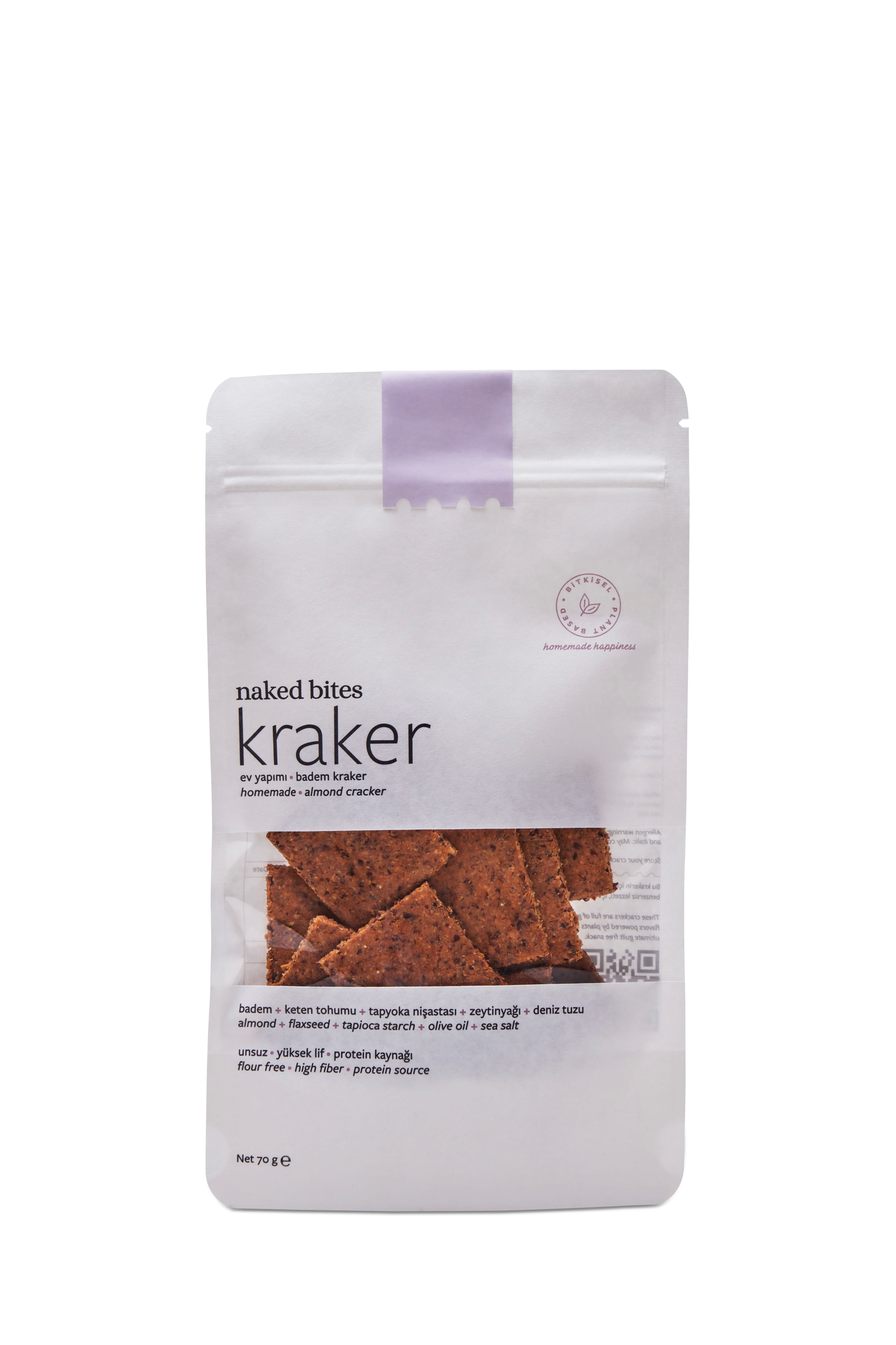 Kraker- Badem ve Keten Tohumlu - 70 gr