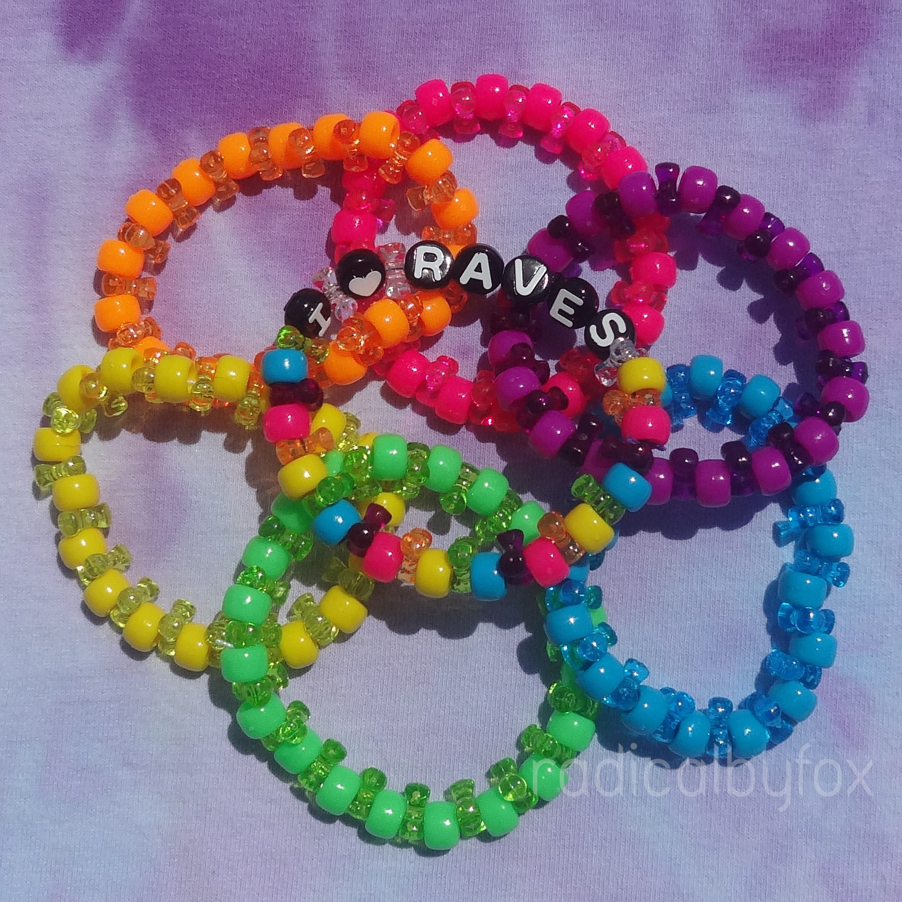 Kandi Singles Set of 7 - EDM Rave Festivals