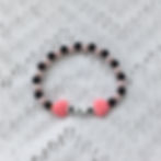 black lives matter bracelet, pink and black beads, fairy kei bracelet