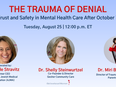 The Trauma of Denial: Trust and Safety in Mental Health Care After October 7