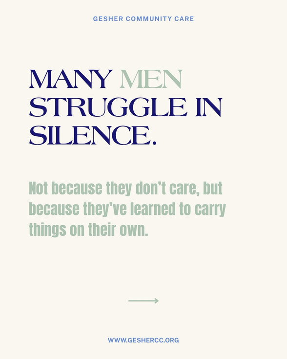 MANY MEN STRUGGLE IN SILENCE.  Not because they don’t care, but because they’ve learned this.