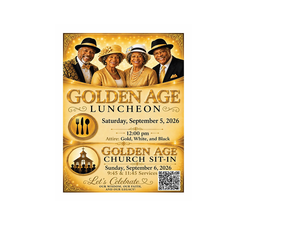 Golden Age Luncheon and Church Sit-In