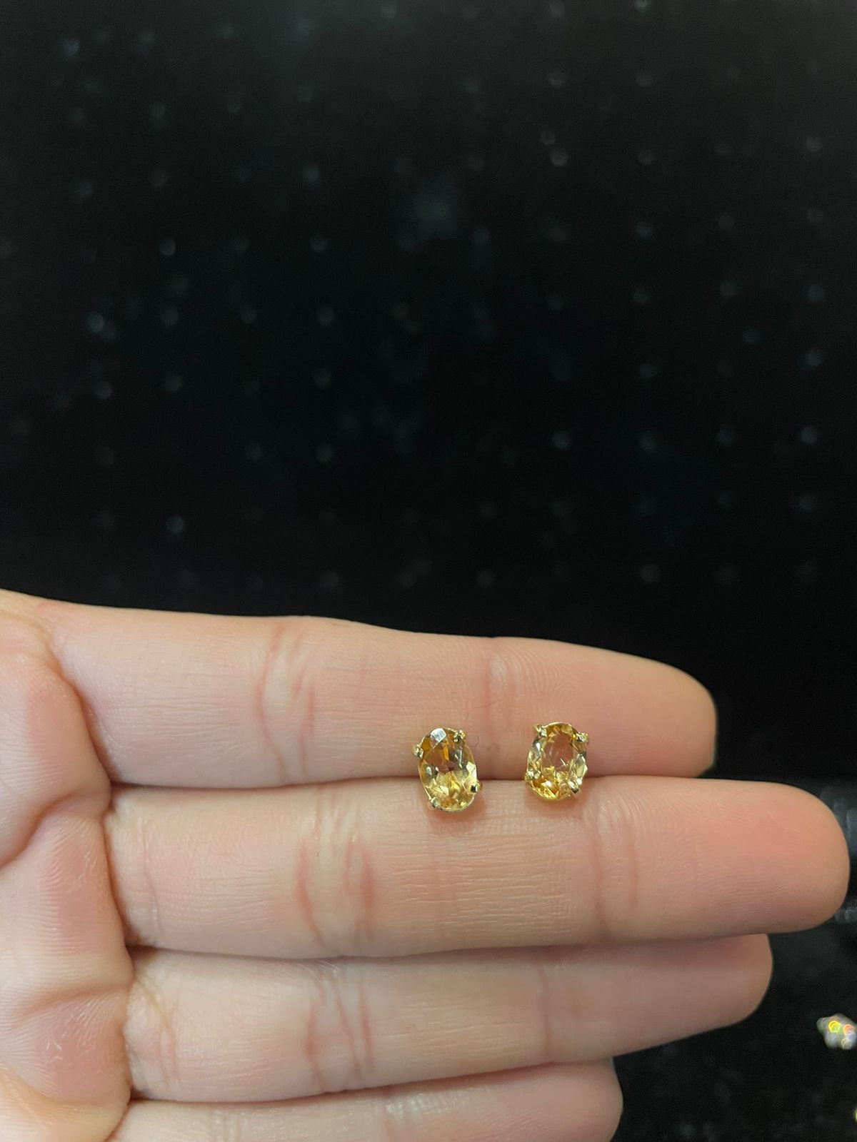 Brincos em Ouro 18k com Topázio Imperial