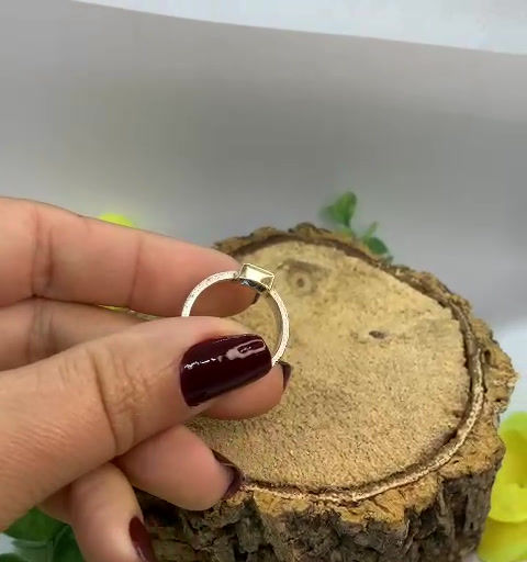 Miniatura: Anel em prata com ouro e Topázio Azul London