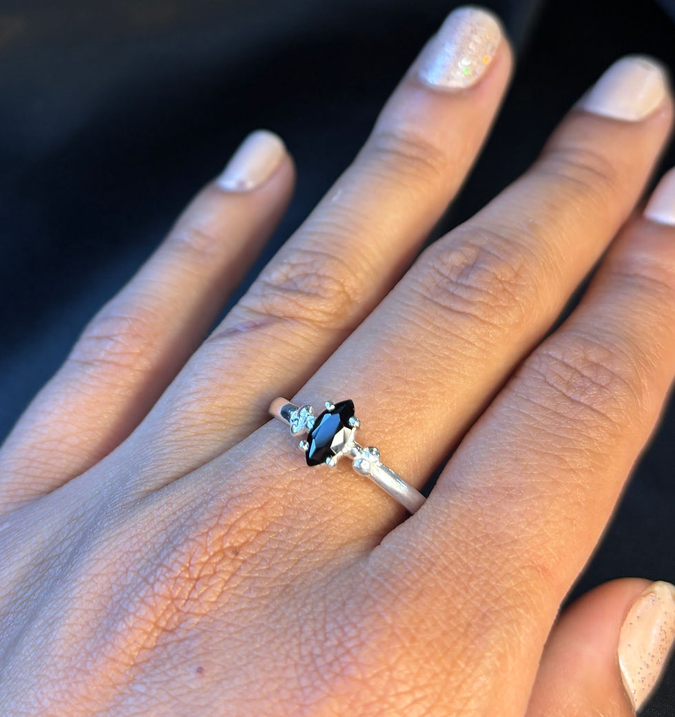 Miniatura: Anel em prata com Onix