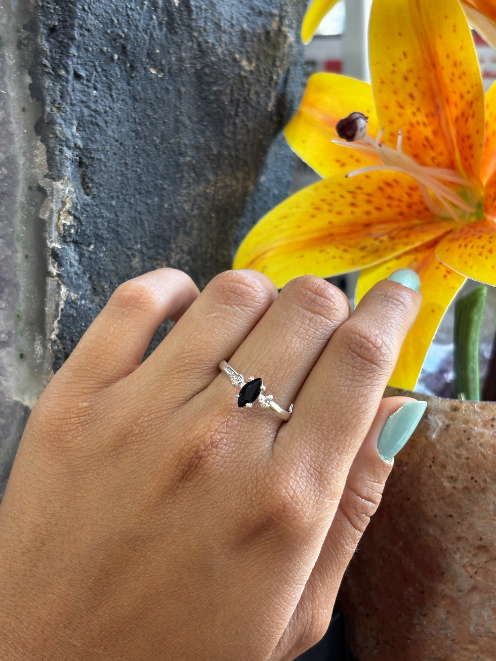 Miniatura: Anel em prata com Onix