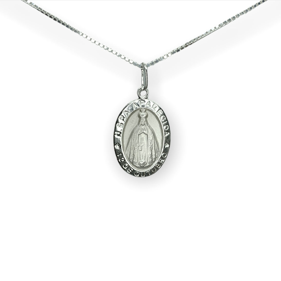 Colar N.S. Aparecida em prata
