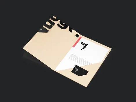 a folder with a piece of paper in it that says Nudge on it