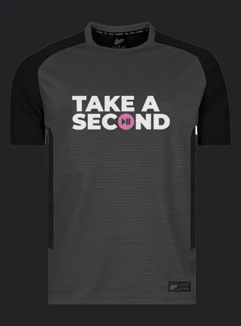 a shirt that says take a second on it