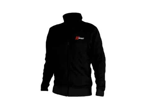 a black jacket that says k sport on the front