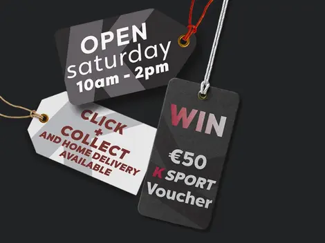a tag that says open saturday 10am - 2pm