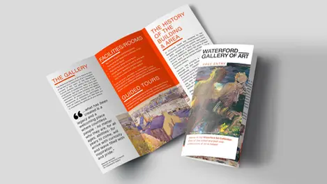 a pamphlet for the waterford gallery of art