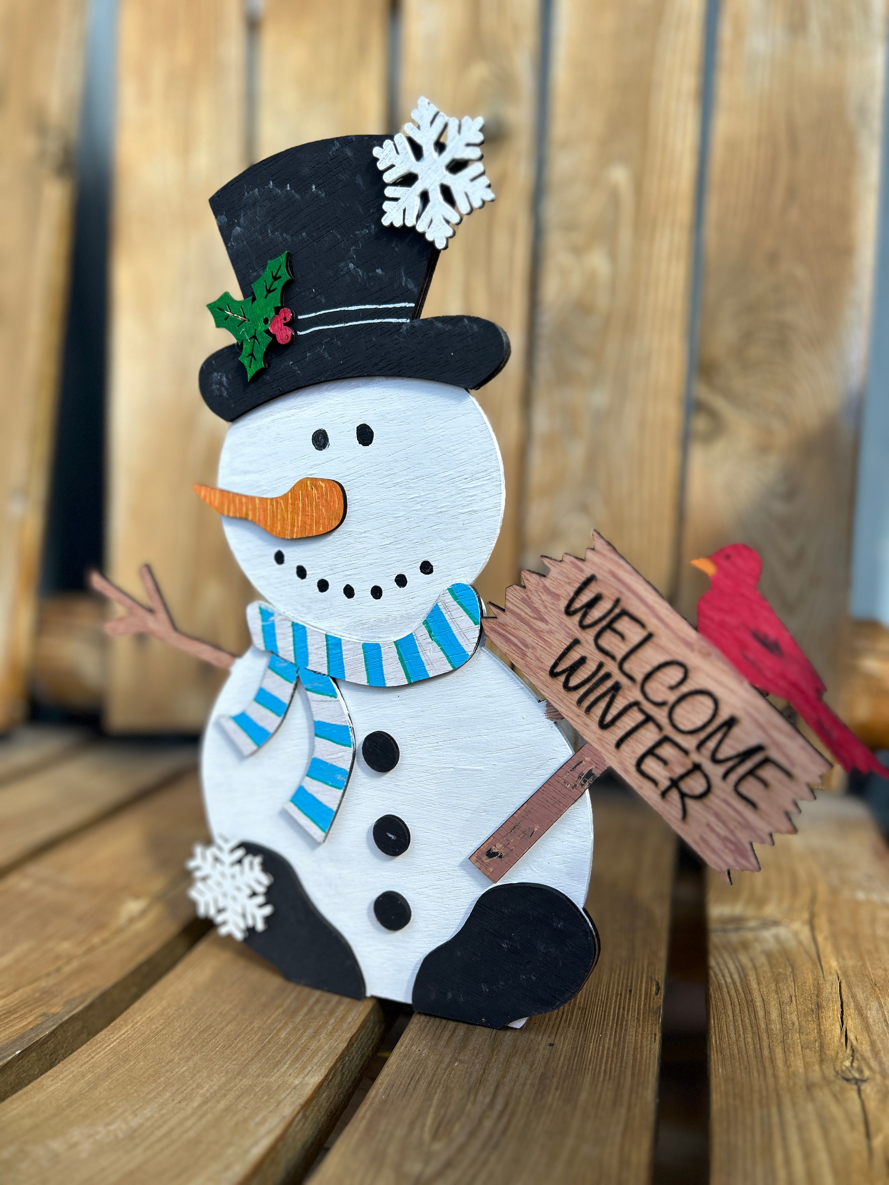 Welcome Winter Snowman