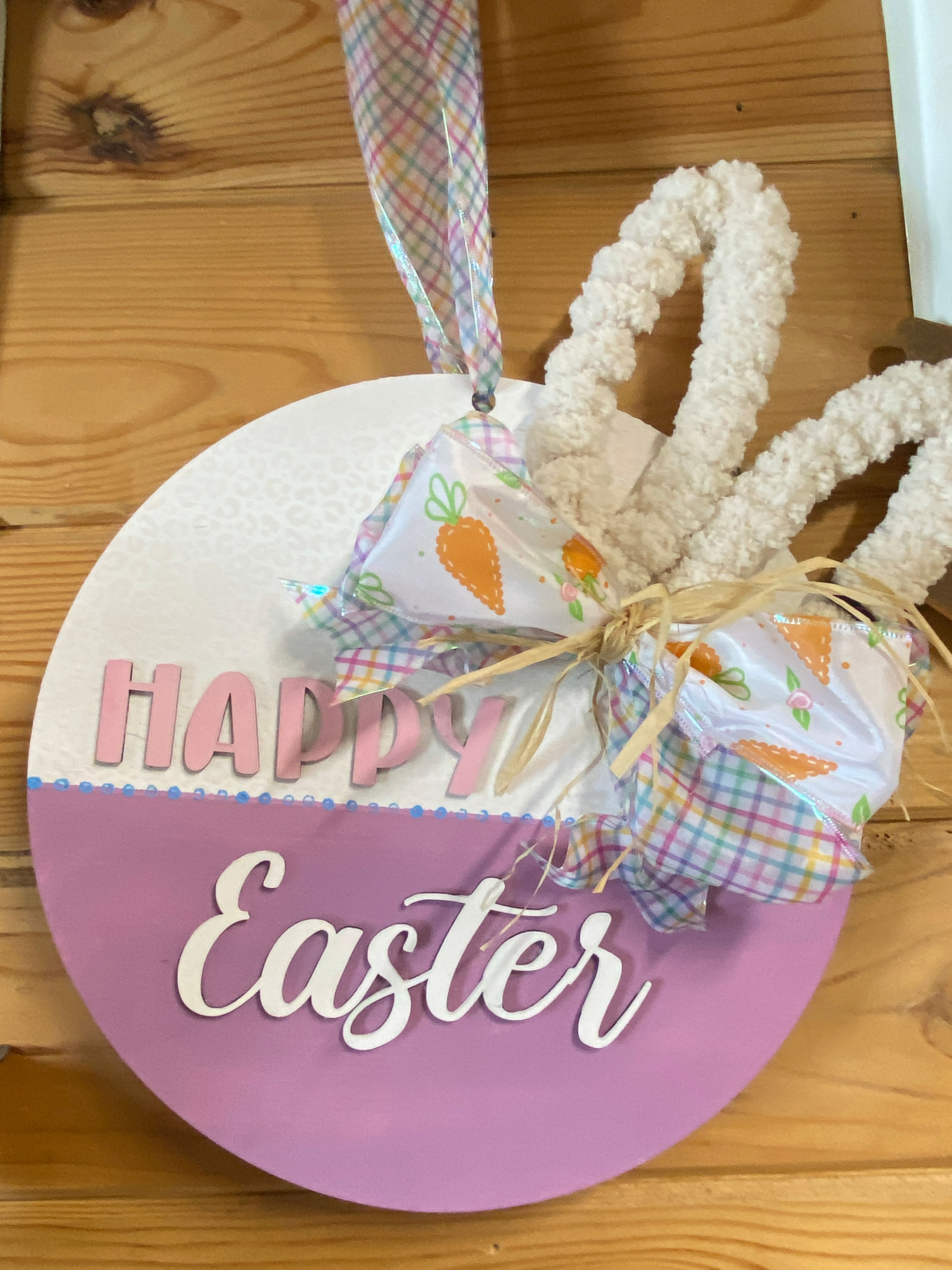 Rnd. Happy Easter Sign