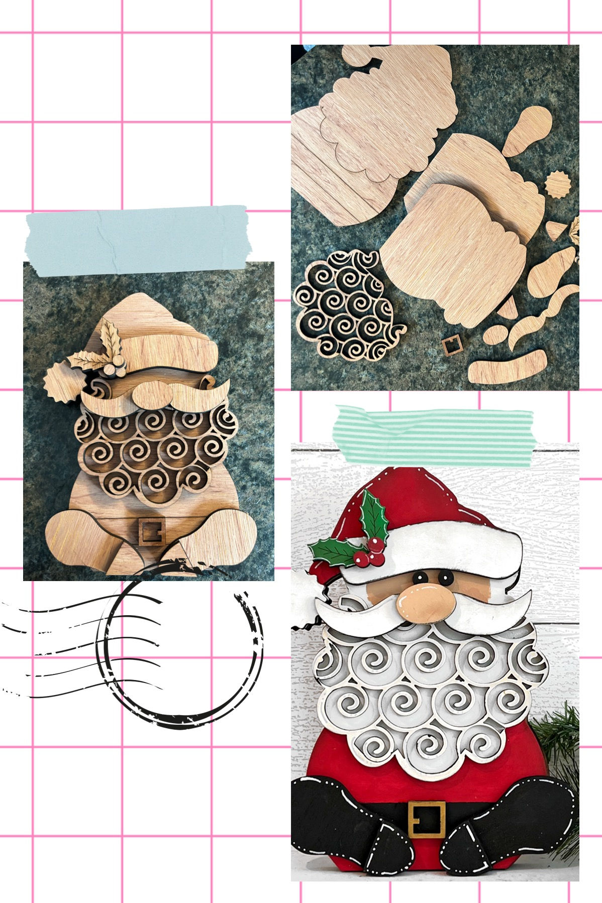 DIY Shelf Sitter Santa