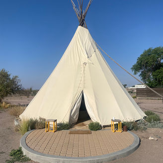 Our El Cosmico Hot Tub Adventure in Marfa, TX