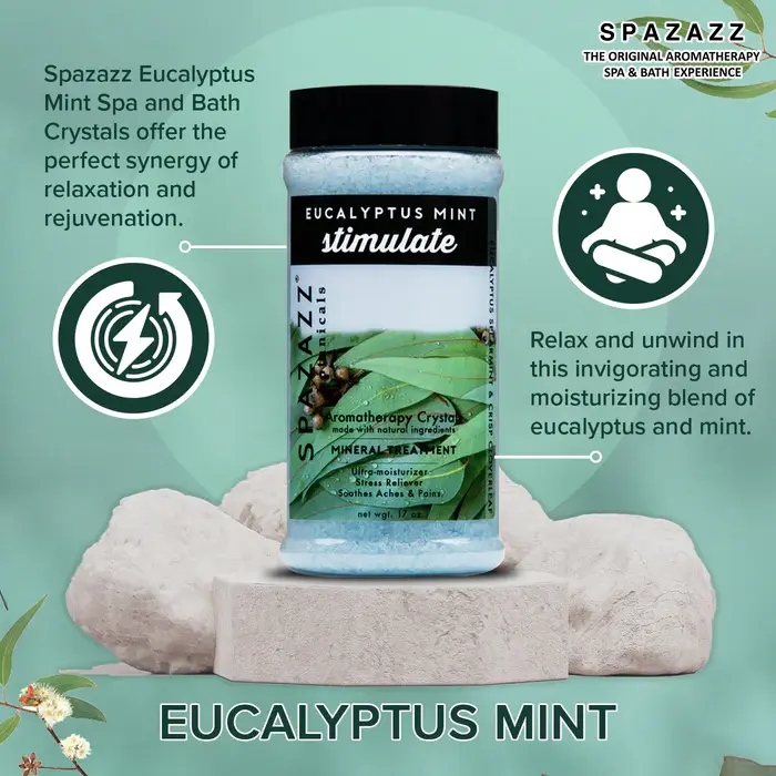 Thumbnail: Spazazz®  Aromatherapy Crystals – Eucalyptus Mint 17 oz