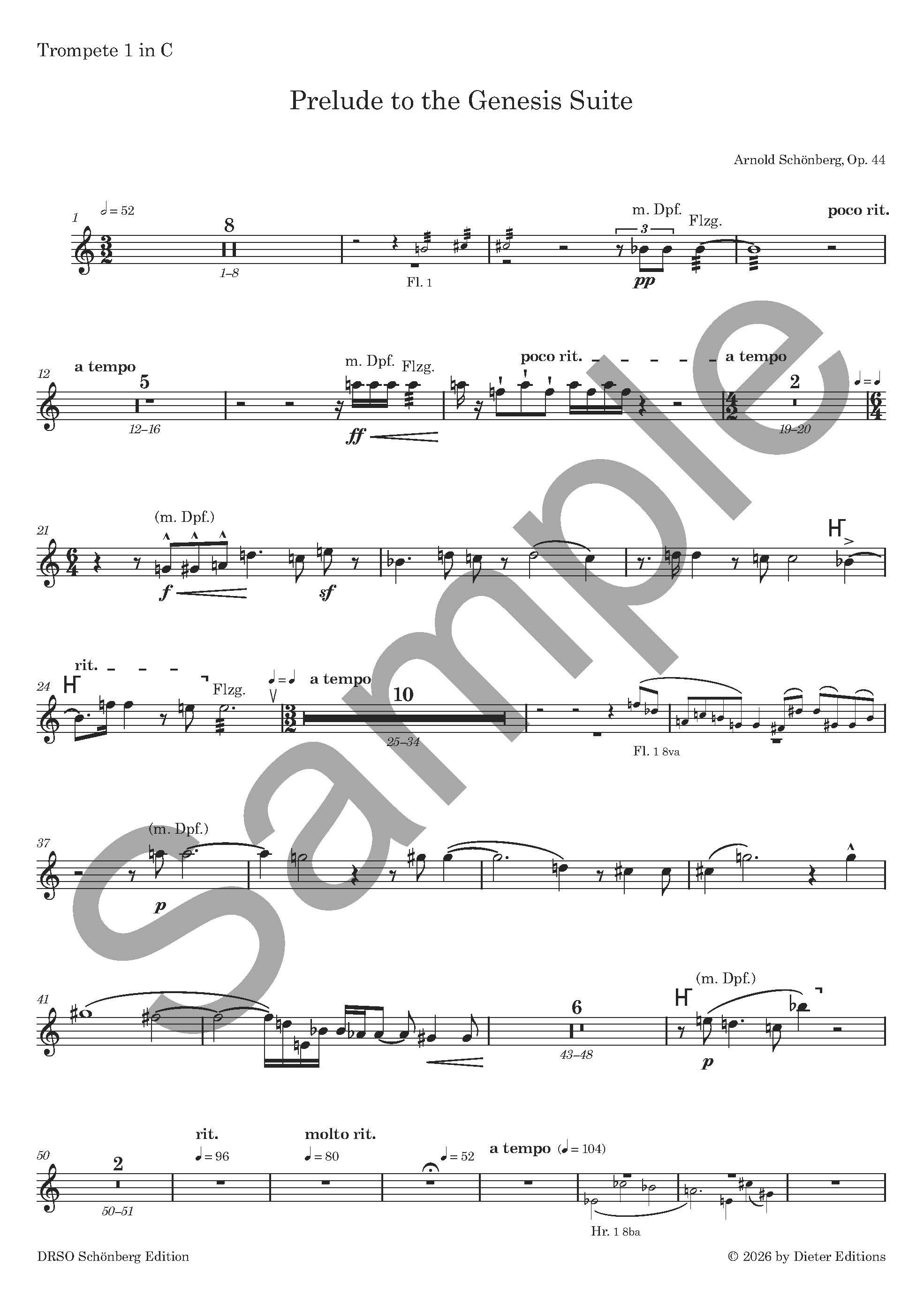 Schoenberg, Prelude to Genesis Suite