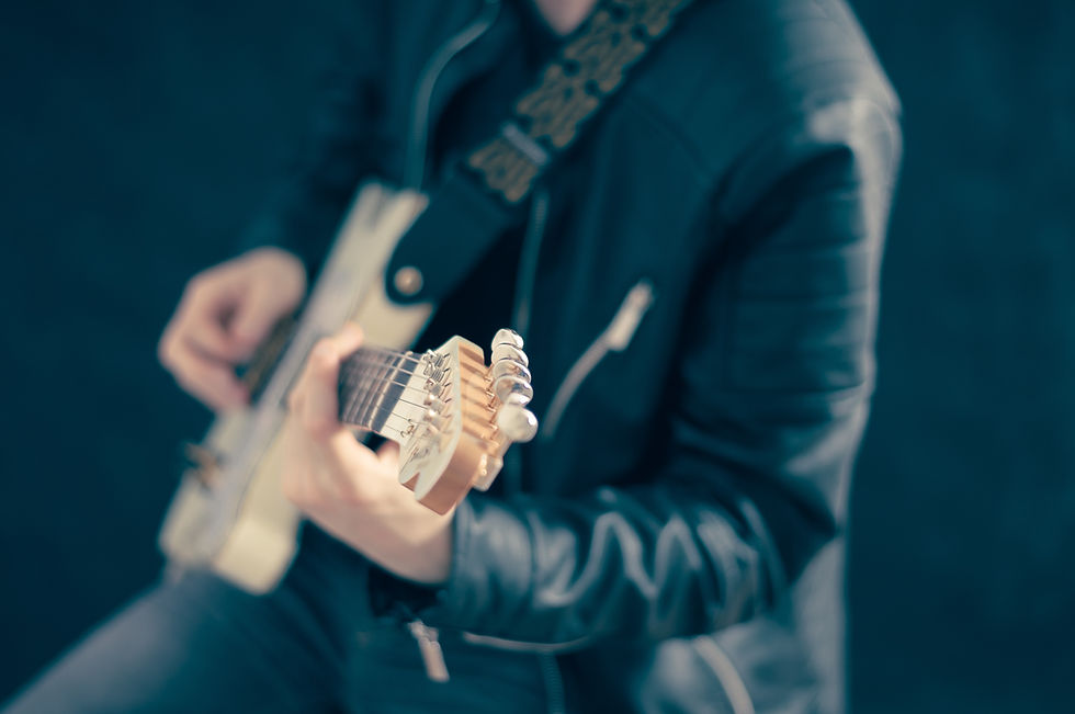 Playing Electric Guitar