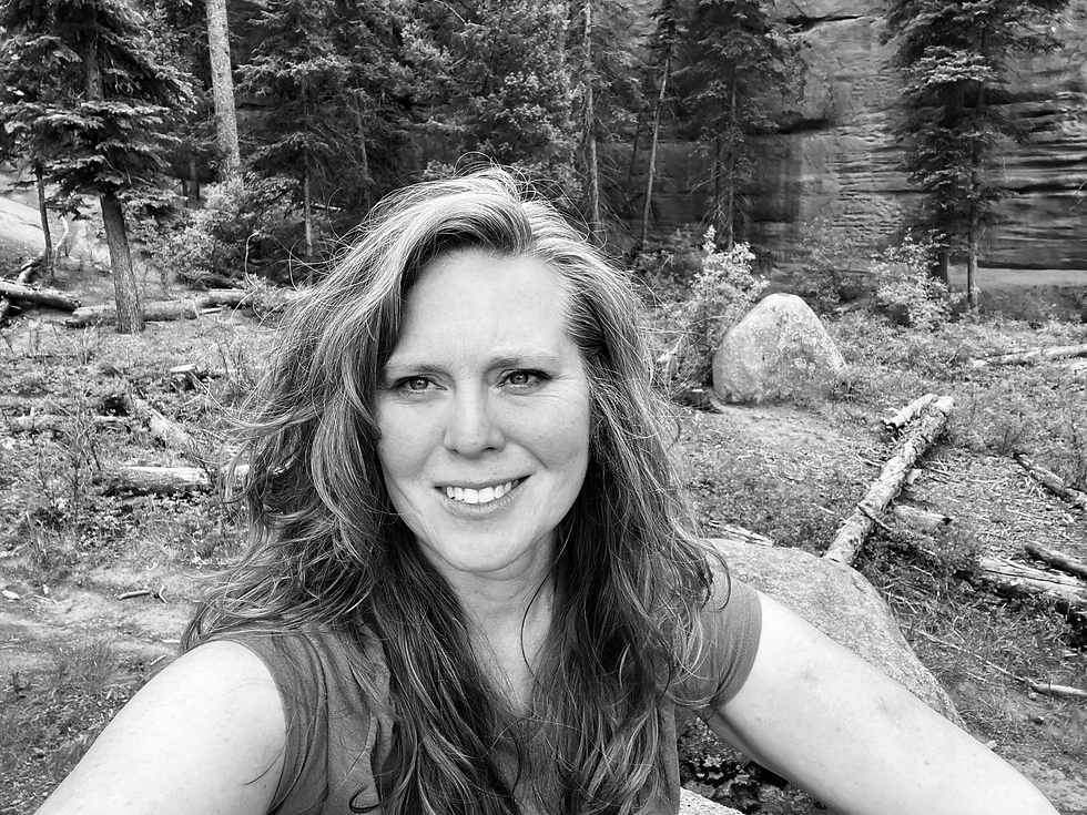 I took this photo after sitting on a rock mid-hike, when the bracing finally let go and the real fatigue had set in. Not because I was giving up, but because I was proud---proud of all I had moved through to reach this place of honesty in my body.