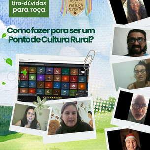 Mutirão Tira-dúvidas revela a riqueza e pluralidade da cultura em territórios rurais