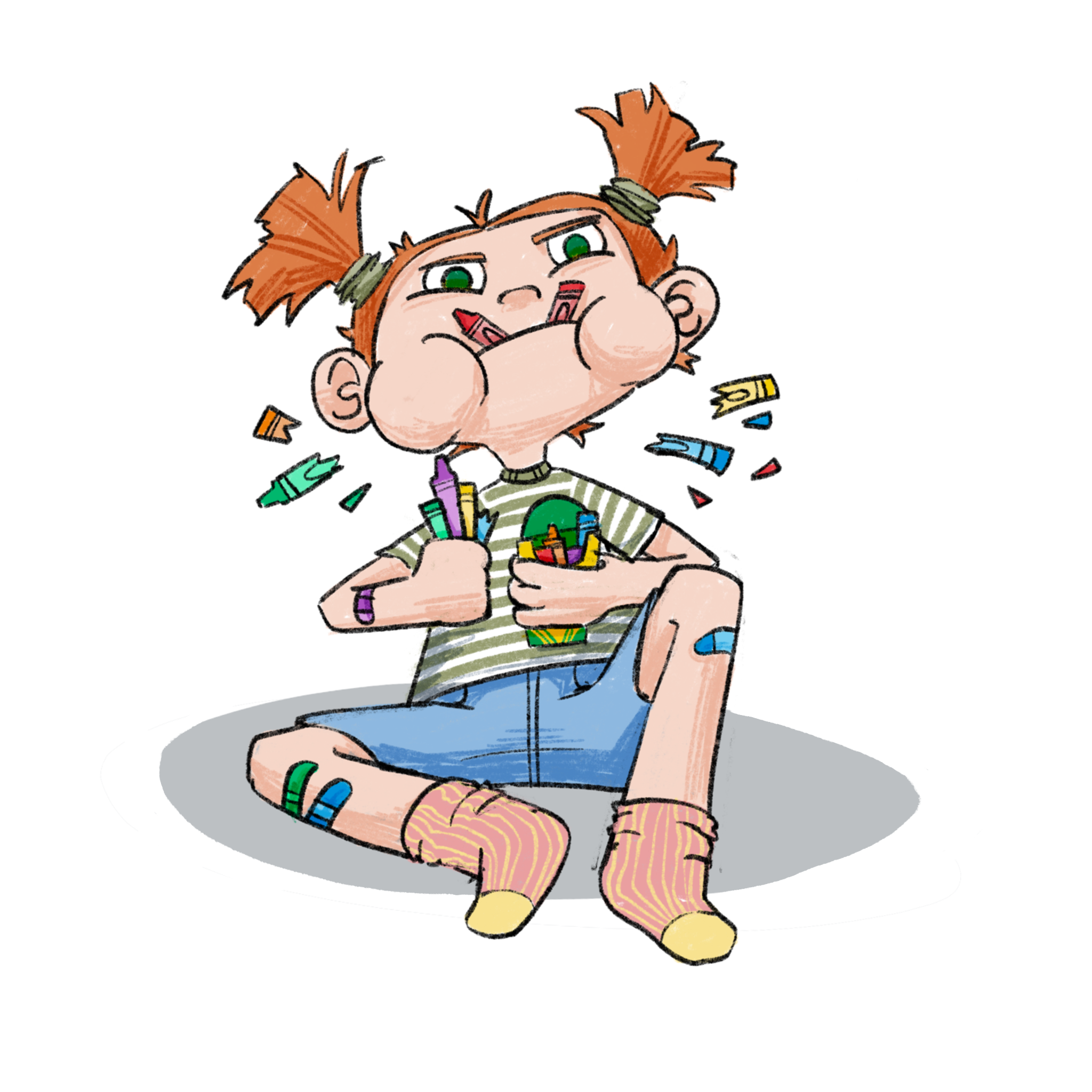 1.75" Crayon Muncher Button