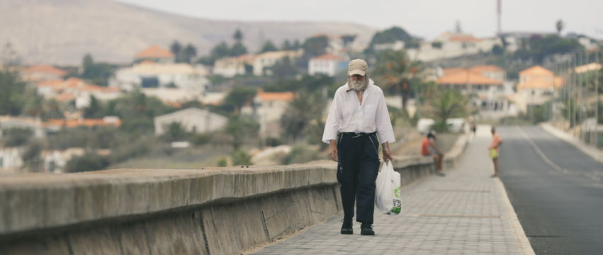 80 year old adventurer Sven Yrvind in Porto Santo, Madeira from the documentary film Philosopher of the Sea