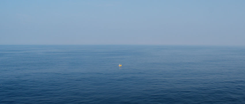 Sven Yrvind and Exlex in Philosopher of the sea sailing out from Dingle, Ireland on their way out to the atlantic ocean
