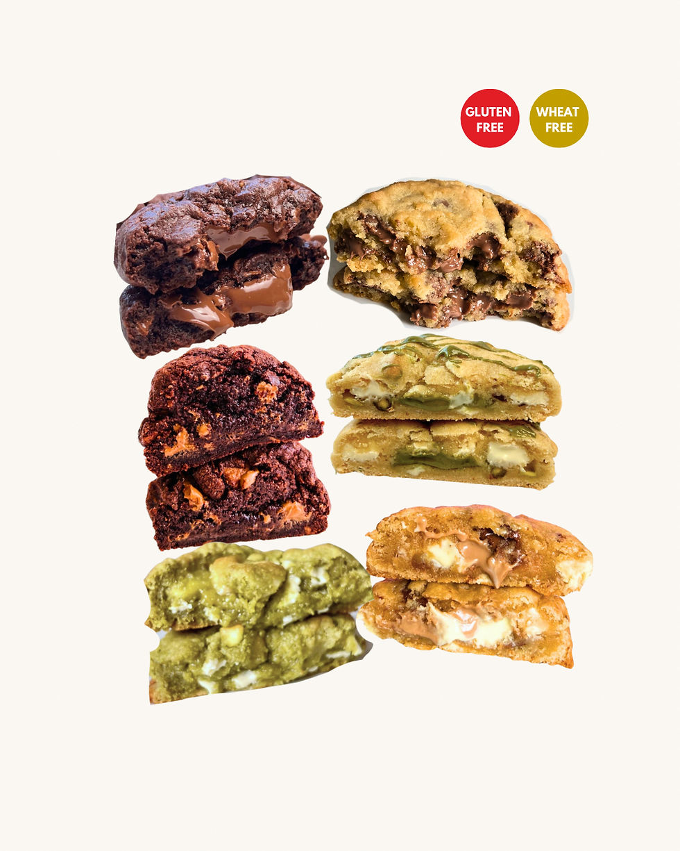 gluten free nut flavour cookies