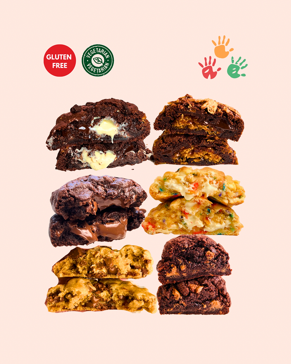 kids gluten free nyc cookies in a variety of flavours