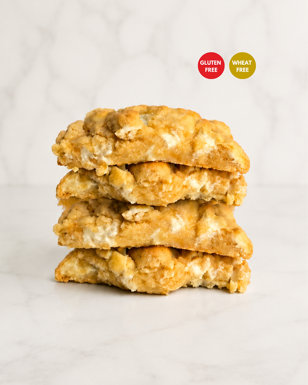 gluten free white chocolate and sea salt nyc cookies
