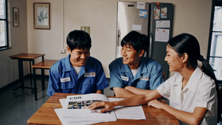 20250923_1553_Factory Break Room Bonding_simple_compose_01k5tnhsmjec08fksc7035v4ky.gif