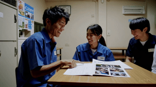 20250923_1553_Factory Break Room Bonding_simple_compose_01k5tnhsmdffv8mz1z15m83cy1.gif