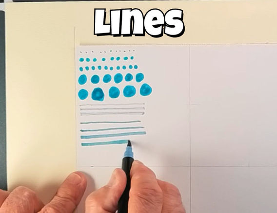 Drawing lines.