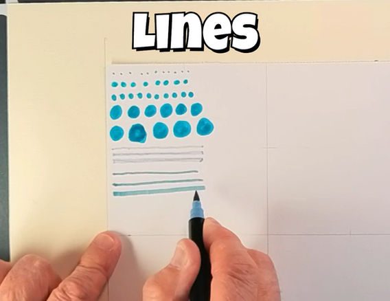 Drawing lines.