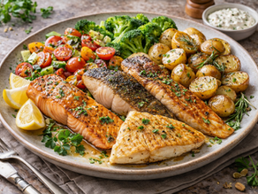 Блюда из жареной и запечённой рыбы