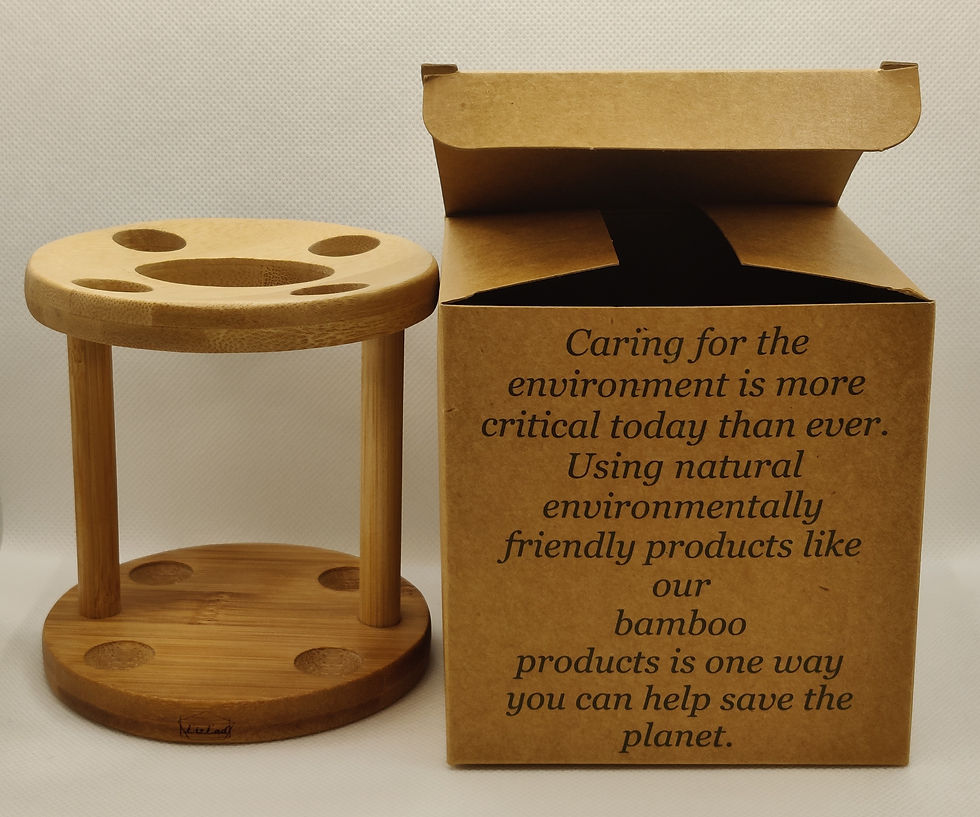 Thumbnail: LizLad Bamboo Toothbrush Holder