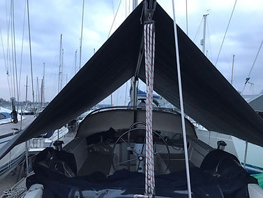 Yacht boom tent