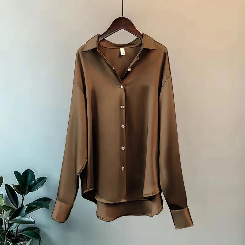 Thumbnail: Summer Shirts And Blouses Woman Casual Top Autumn Winter Korean Long Sleeve Butt