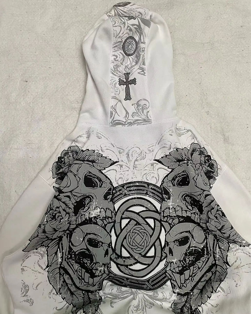 Thumbnail: American Y2K New Hip Hop Trend Zipper Hoodie Women Street Casual Loose Joker Vin
