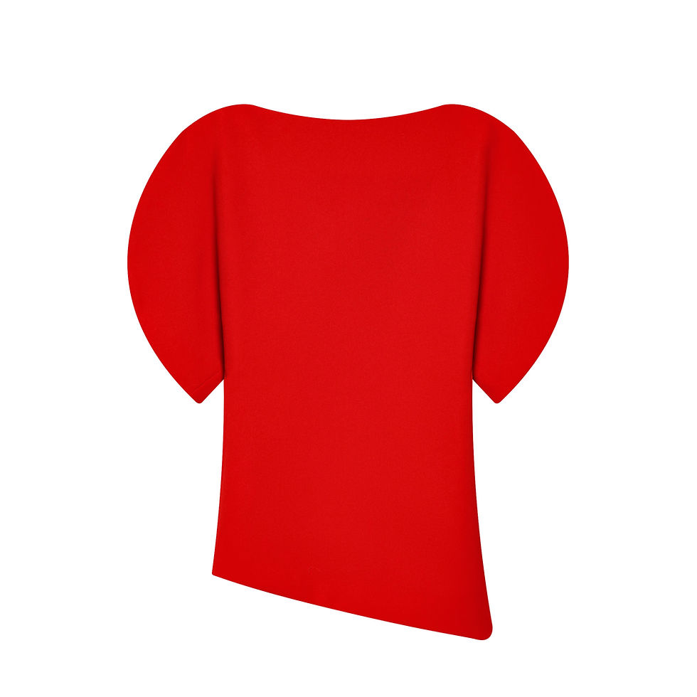 Thumbnail: HH Women Vintage Black Short Puff Sleeve Shirts O Neck Asymmetrical Hem Blouse 2