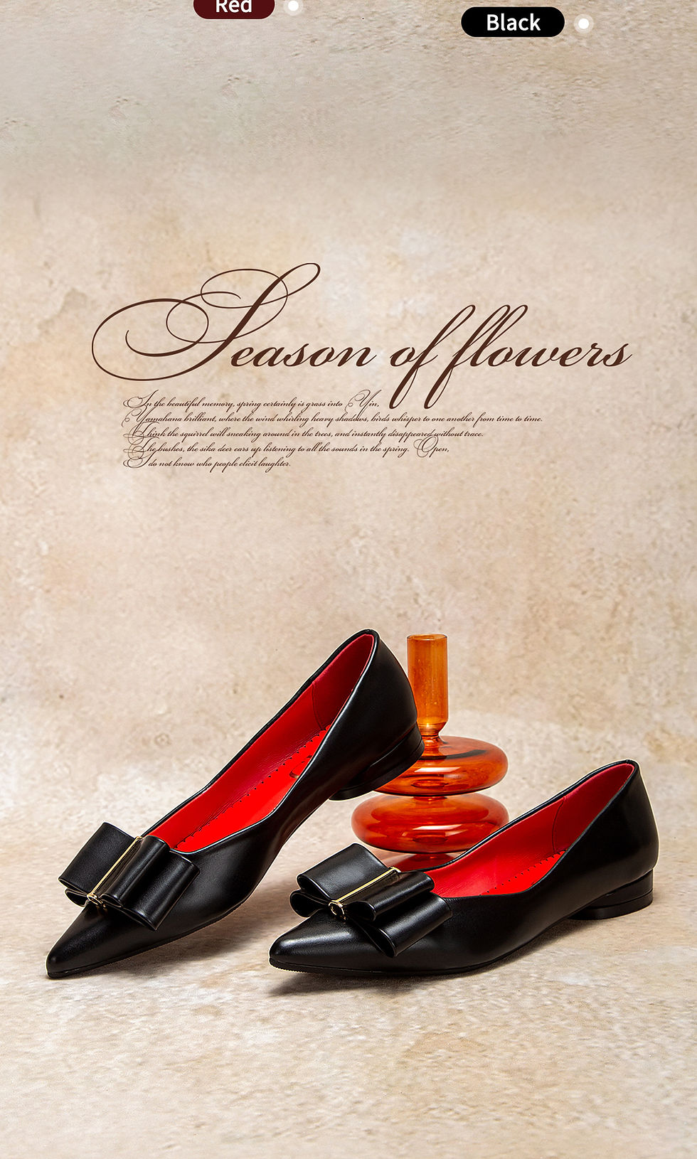 Thumbnail: CHCH Women's Flat Shoes New Black Pointed Bow Business Shoes Comfortable Commuti