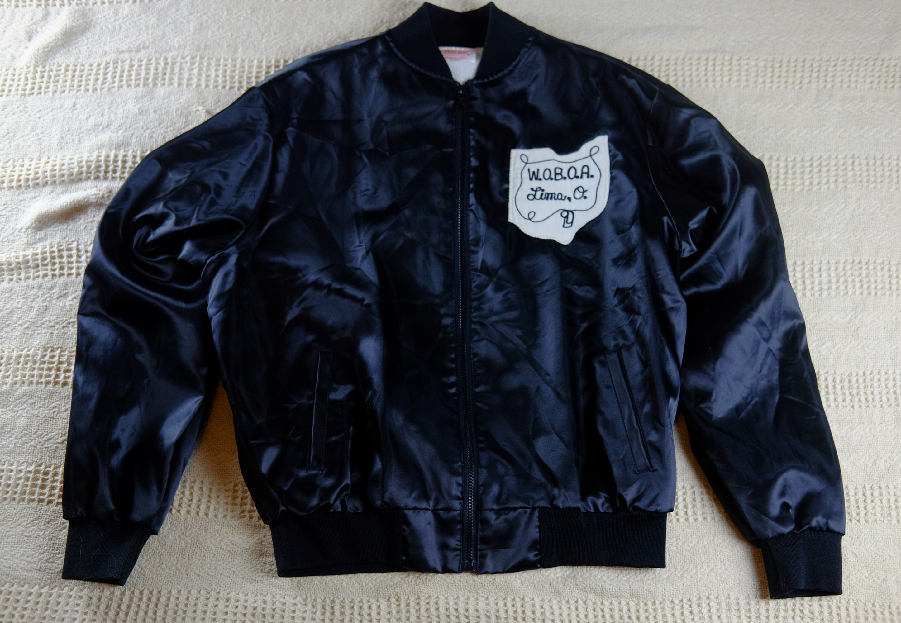 Vintage Satin Chainstitch Officials Jacket