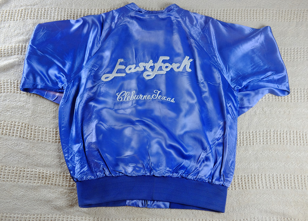 Thumbnail: Vintage Distressed and Sun Faded Satin Jacket