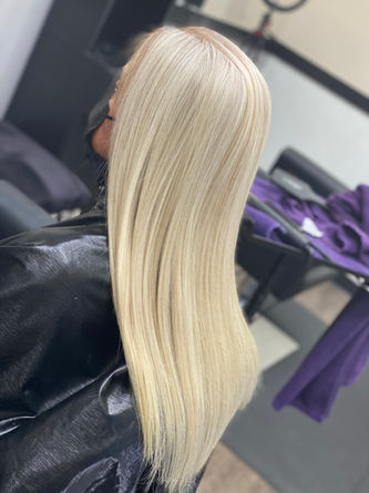 Hair color and haircut by Angel Mendoza 702.772.7300