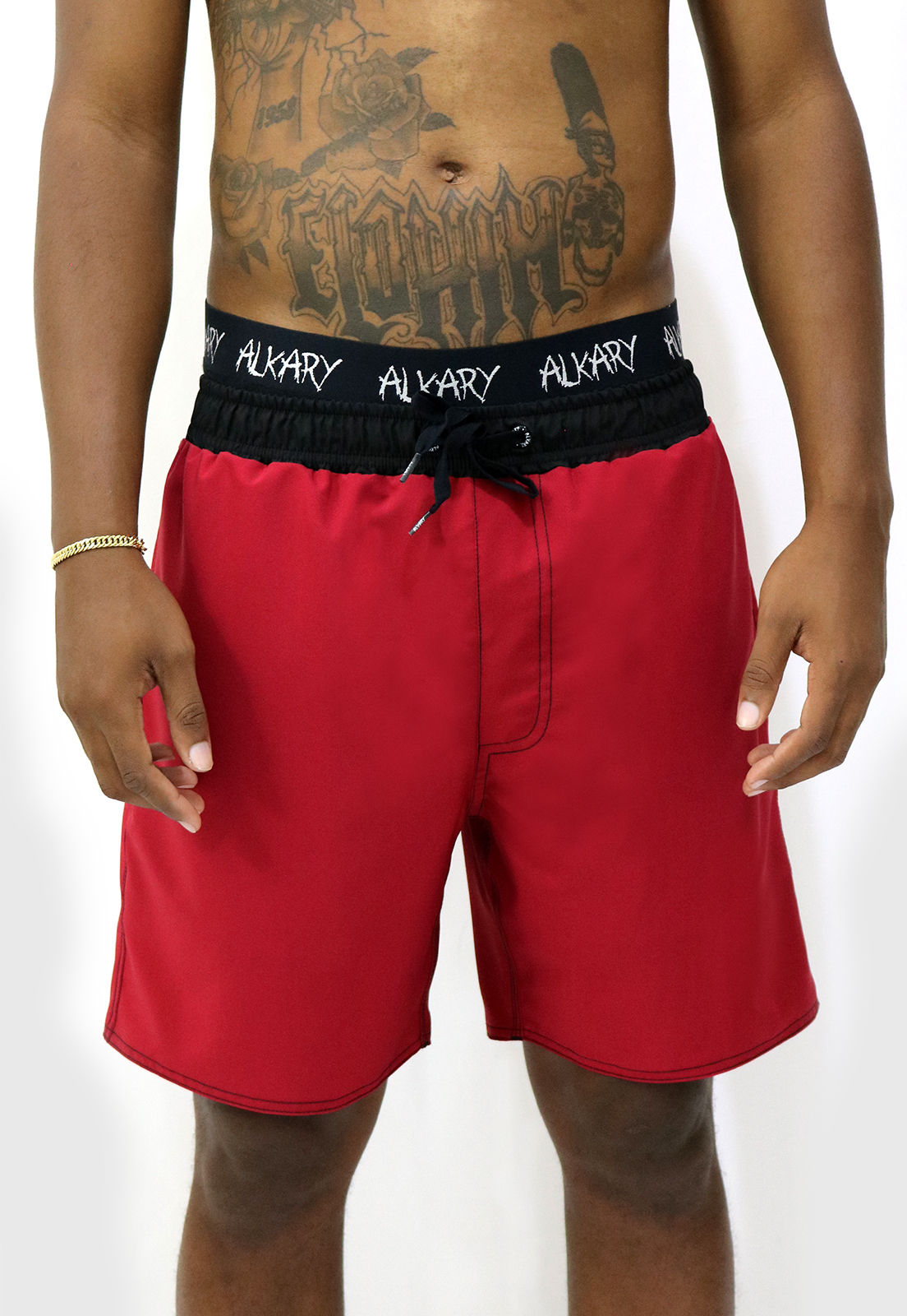 Shorts Elástico Água Alkary Vermelho