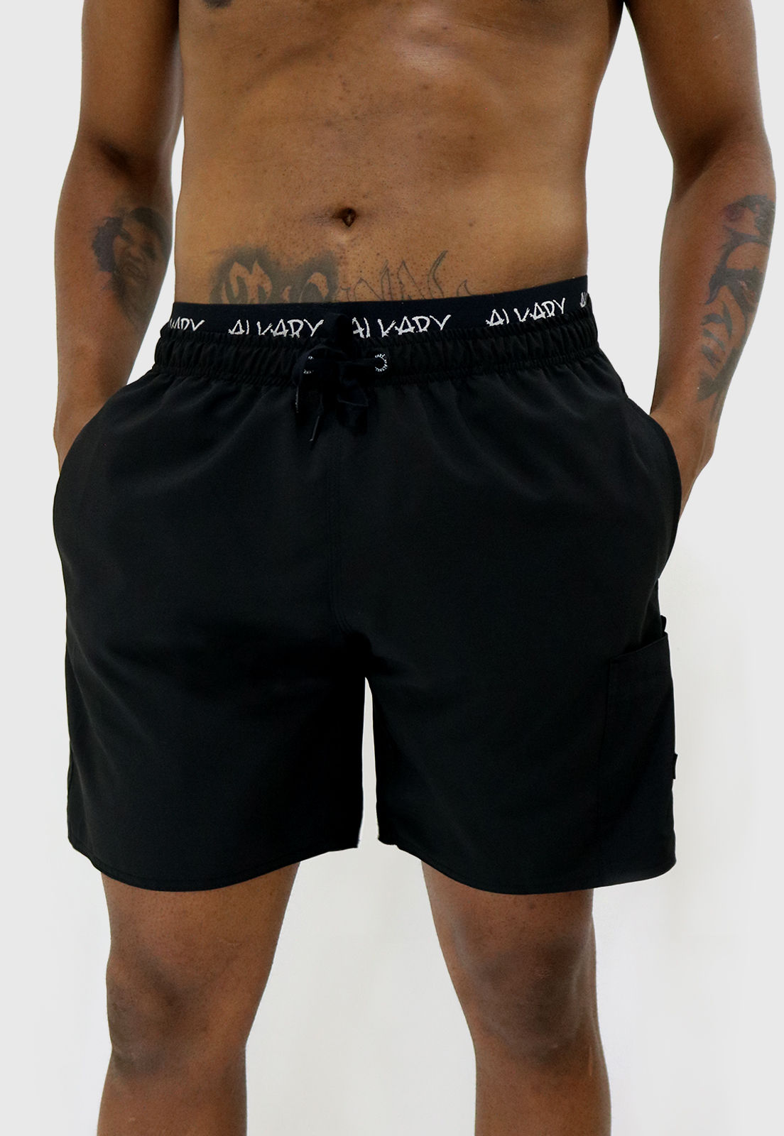Shorts Preto Bolso Cargo Preto