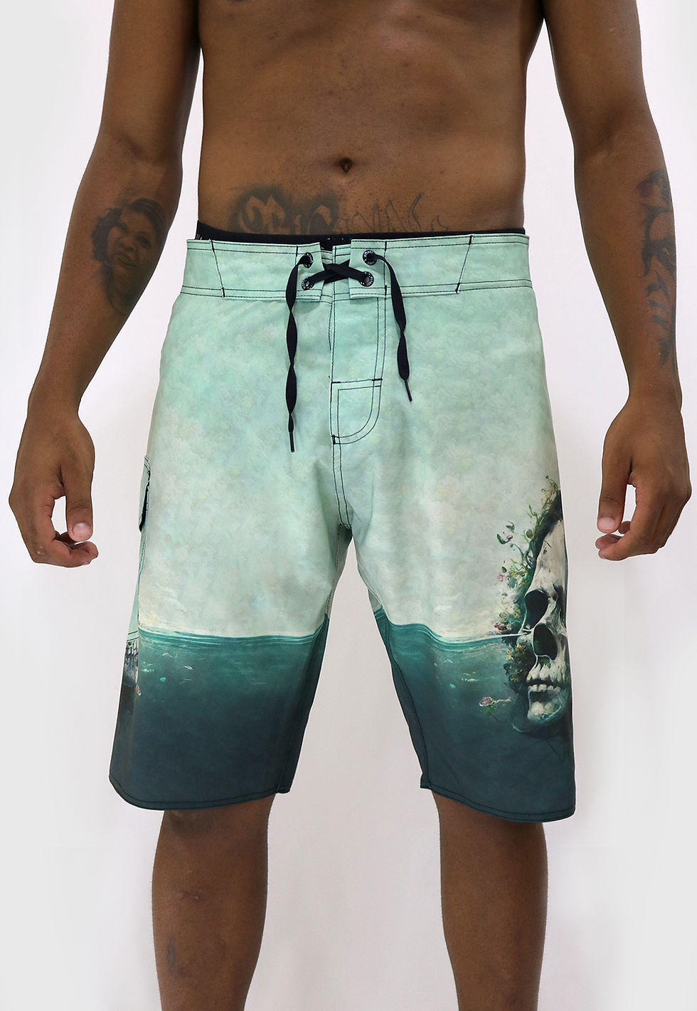 Bermuda Água Alkary Caveira Ilha Verde