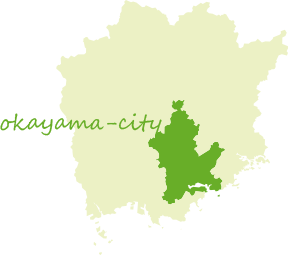 岡山市地図イメージイラスト