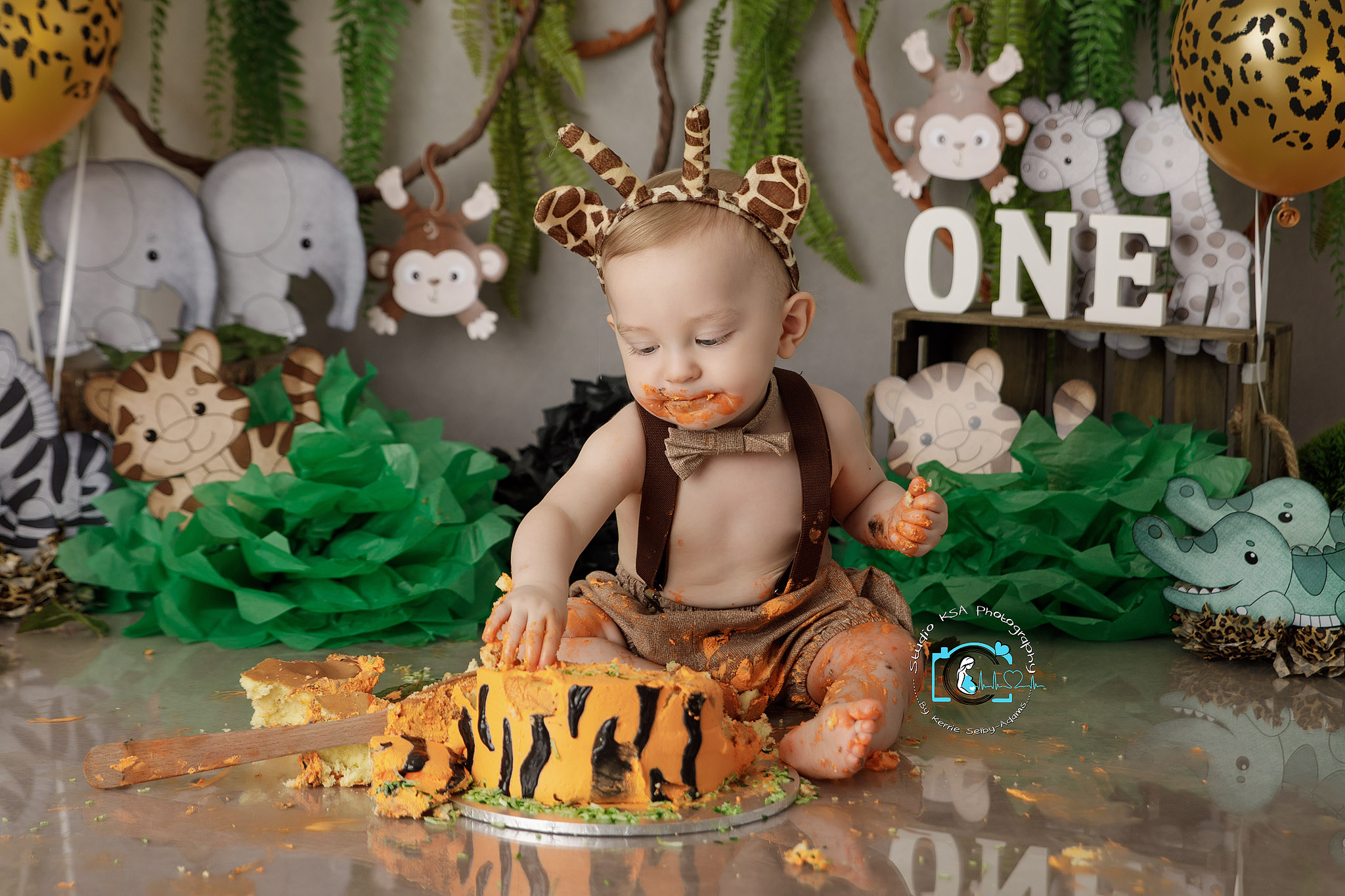 safari cake smash outfit